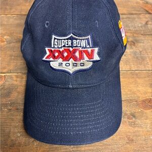 Vintage Y2K Super Bowl XXXIV 2000 NFL Frito Lay Navy Hat Baseball Cap